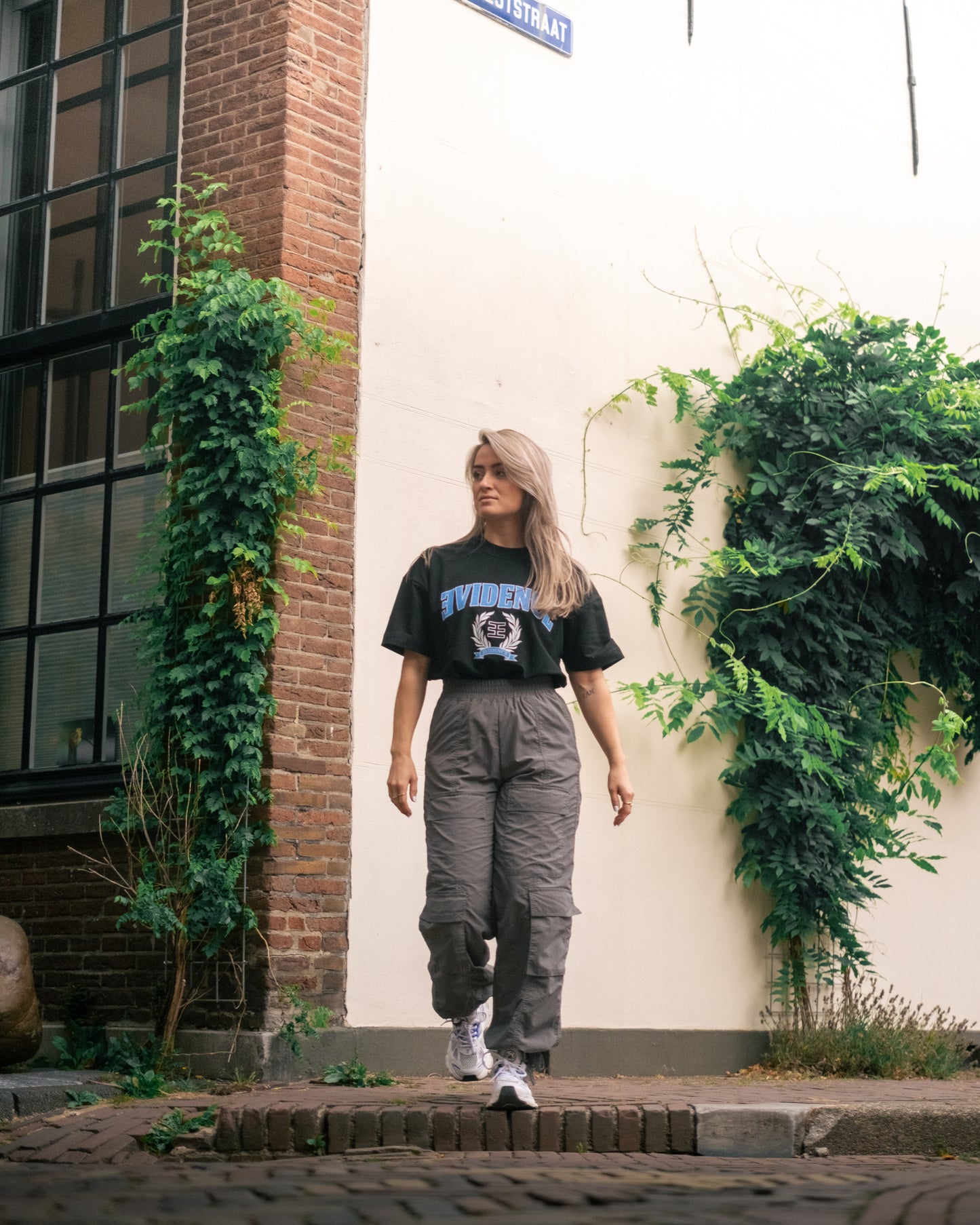 LOOSE FIT T-SHIRT "BLUE COLLEGE"